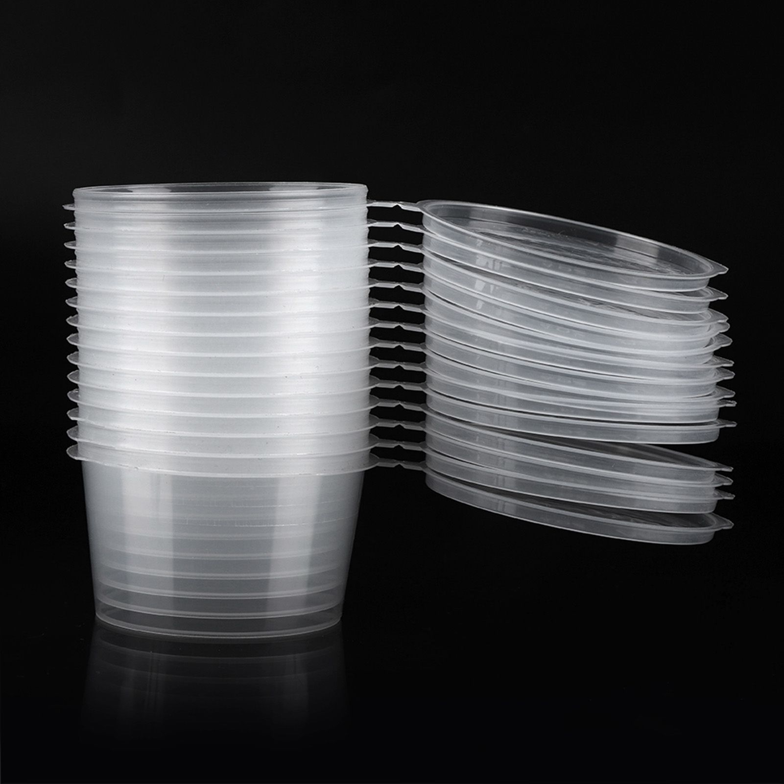 100m l4oz Clear Plastic Cups Takeaway Sauce Seasoning Box Sauce Cup view 7