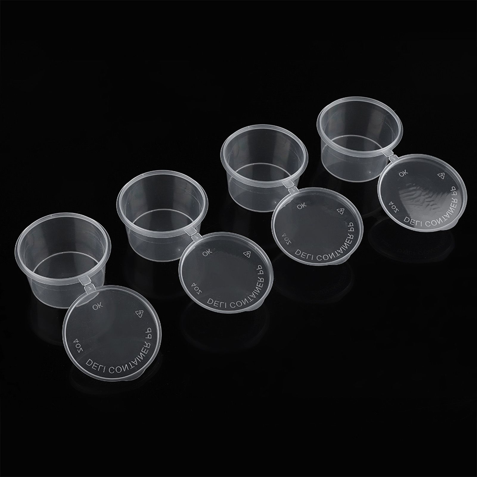 100m l4oz Clear Plastic Cups Takeaway Sauce Seasoning Box Sauce Cup view 10