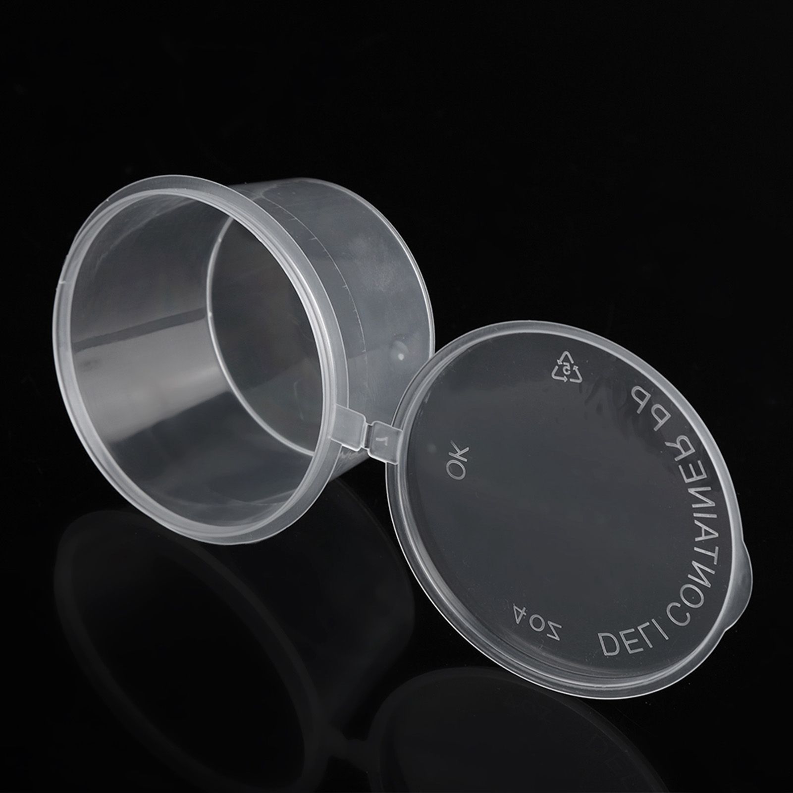 100m l4oz Clear Plastic Cups Takeaway Sauce Seasoning Box Sauce Cup view 11