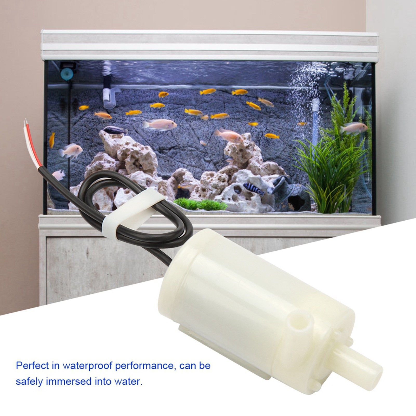 DC 3V/5V/6V Amphibious Horizontal Low Noise Fountains Small Submersible Pump view 14