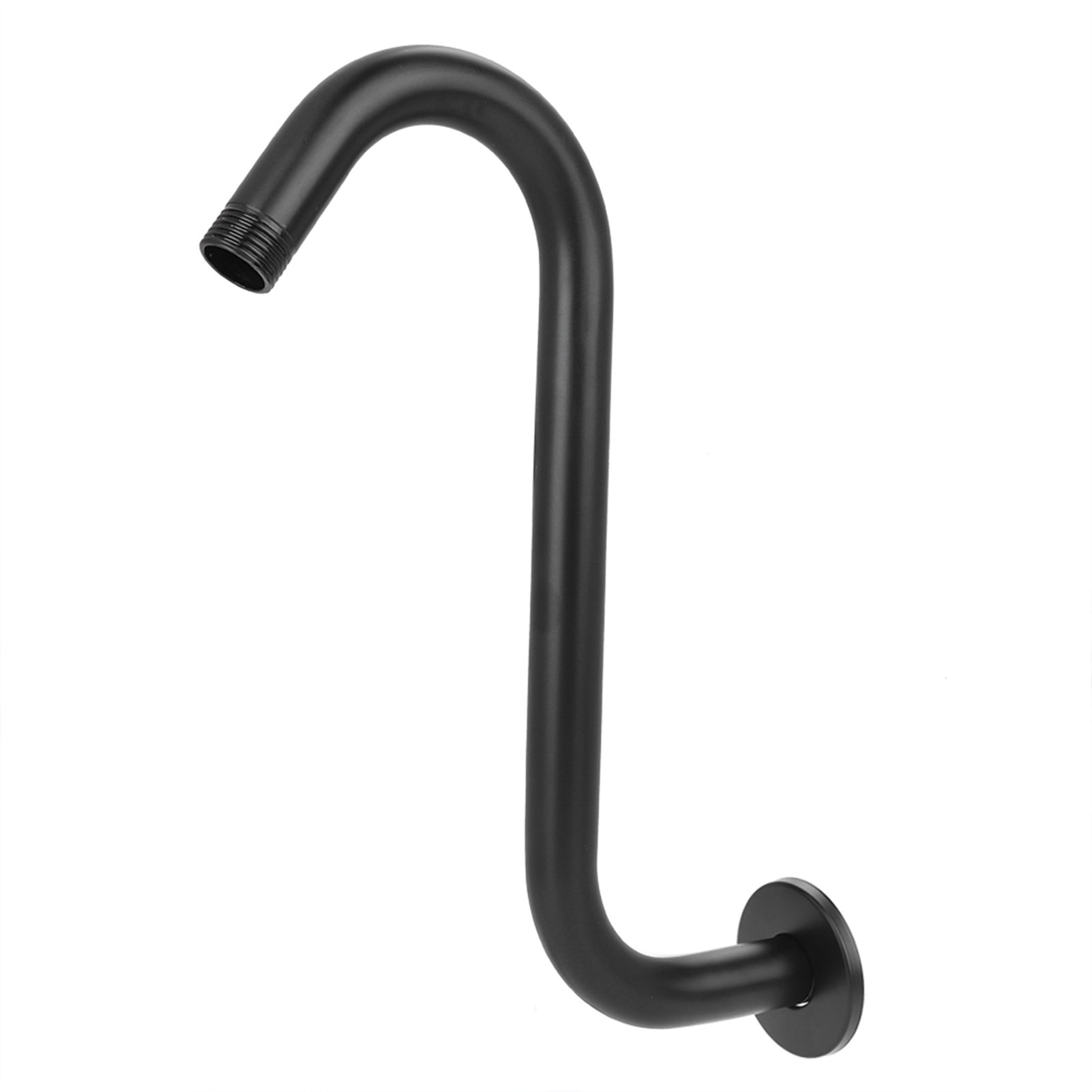 8in 201 Stainless Steel High Rise S-Curved Shower Extension Arm G1/2" Bathroom