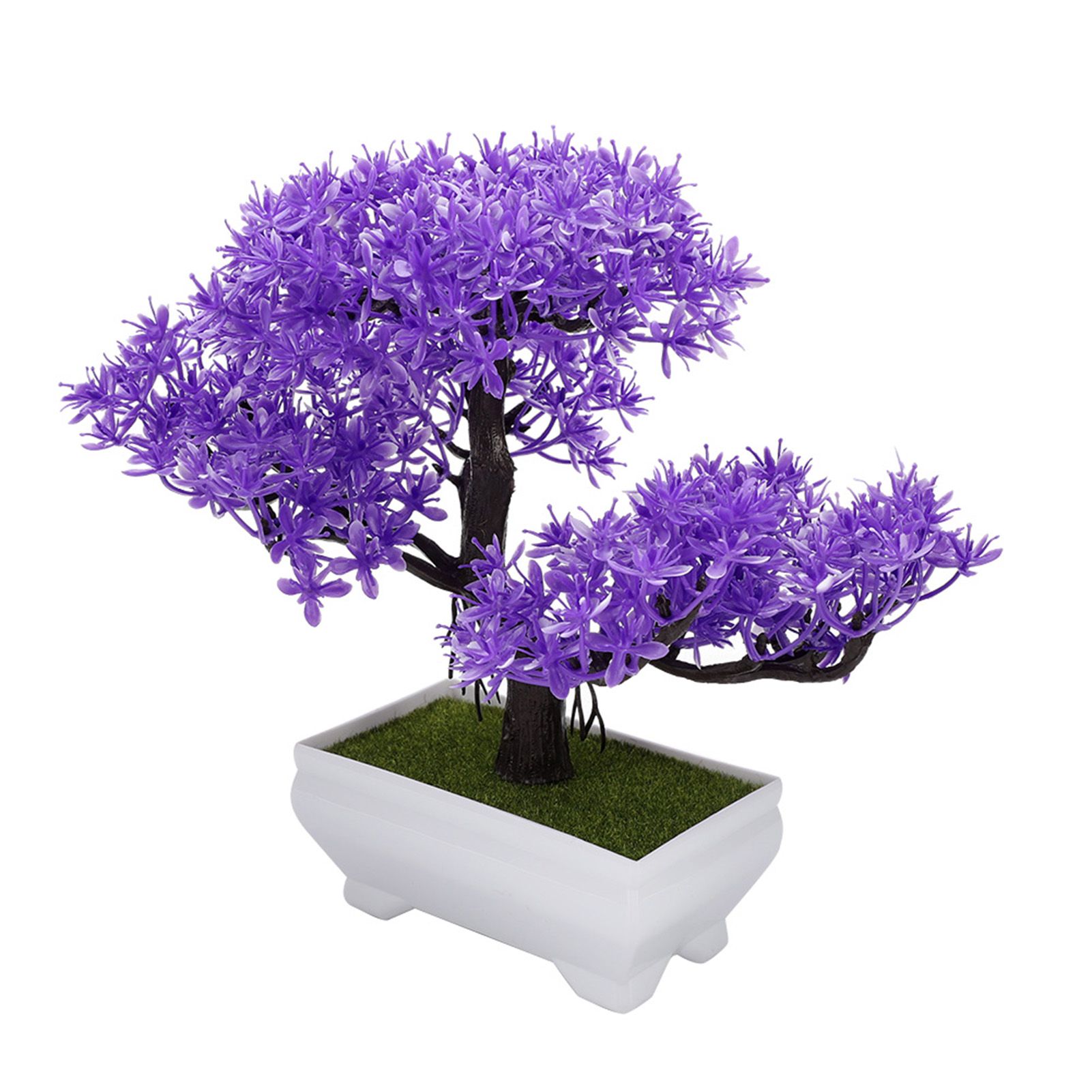 Artificial Bonsai Fake Blossom Flower Potted Plant Home Office Decor view 2