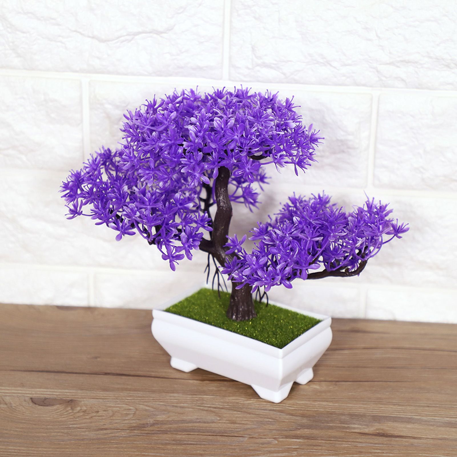 Artificial Bonsai Fake Blossom Flower Potted Plant Home Office Decor view 6