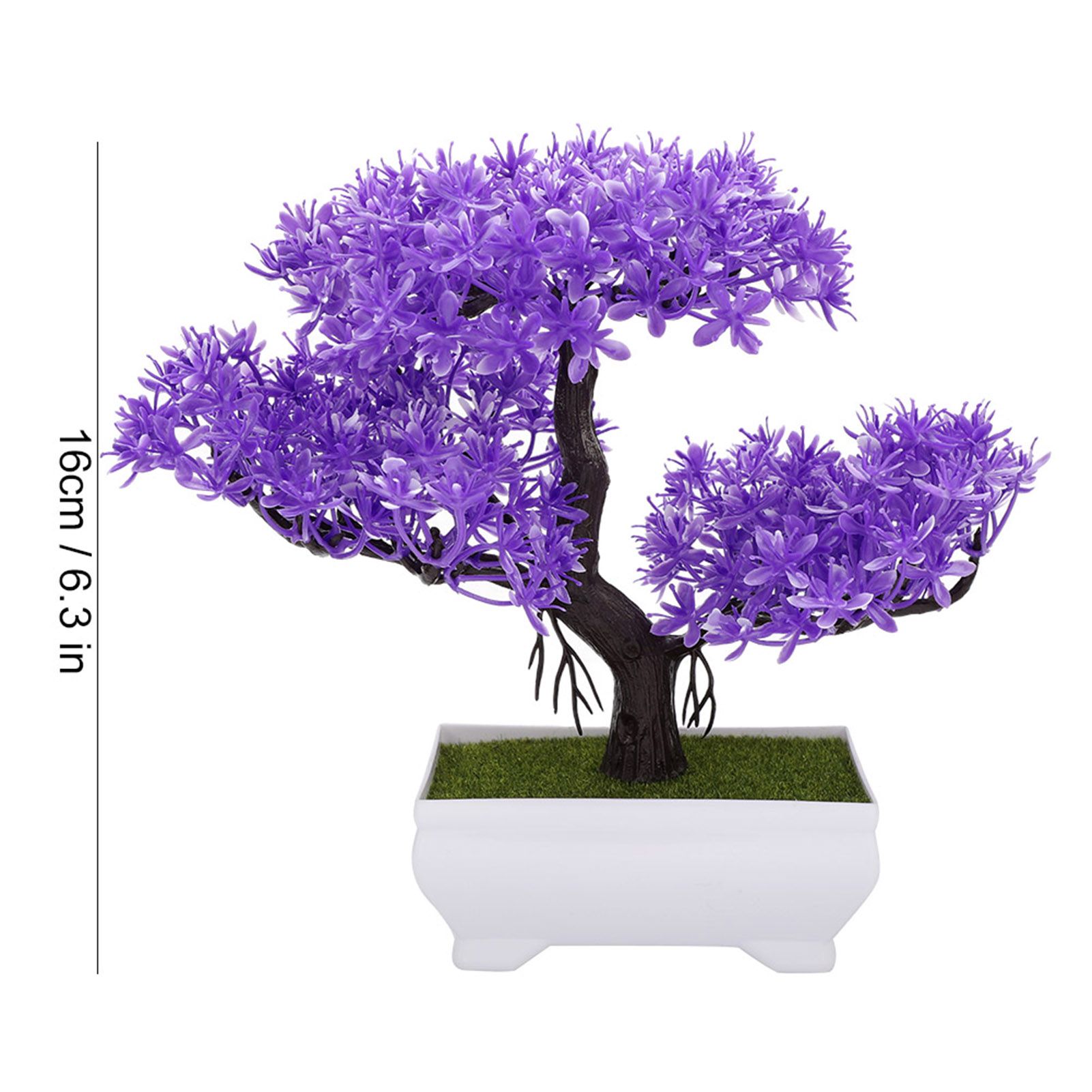 Artificial Bonsai Fake Blossom Flower Potted Plant Home Office Decor view 9