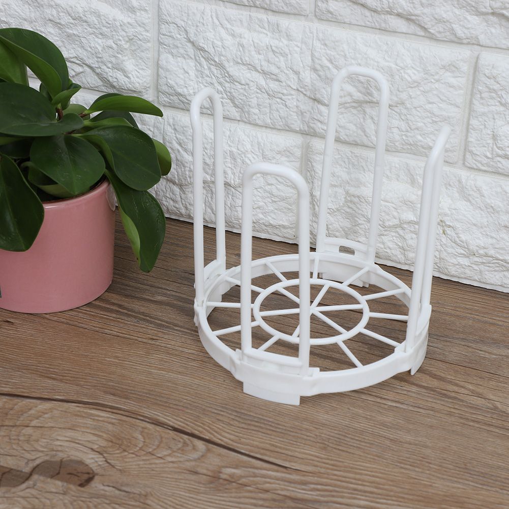 Durable Plastic Folding Healthy Dish Bowl Storage Shelf for Dry Kitchen Good view 8