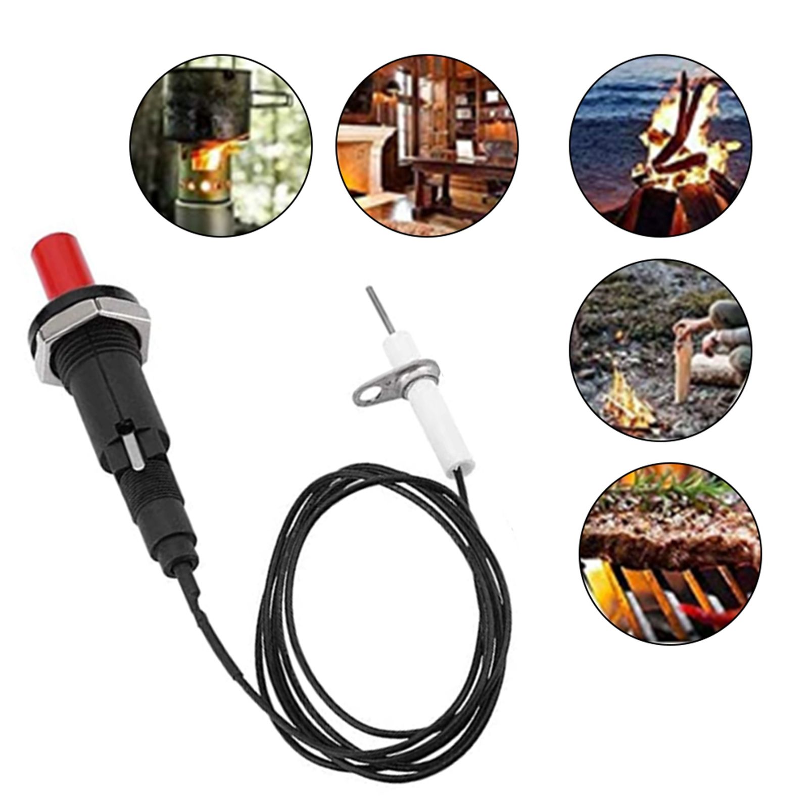 1 Out 2 Piezo Spark Ignition Kit BBQ Grill Push Button Igniter for Fireplace view 12