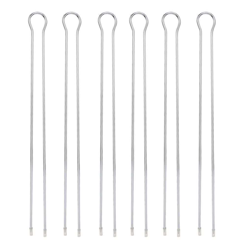 6Pcs Metal BBQ Grilling Fork Sticks Skewer BBQ Grill Set Outdoor Picnic