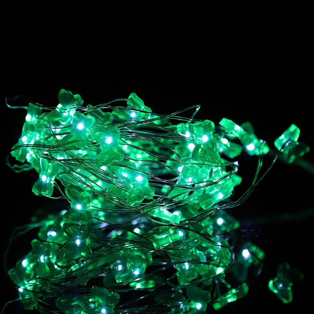 Battery Powered Butterfly Type 50LED String Light Wedding Party Garden Hanging view 11