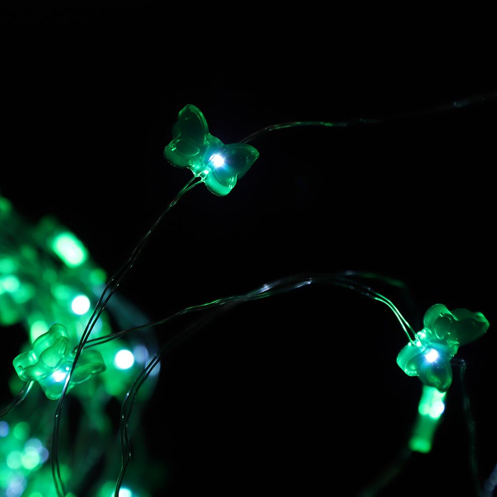 Battery Powered Butterfly Type 50LED String Light Wedding Party Garden Hanging view 12