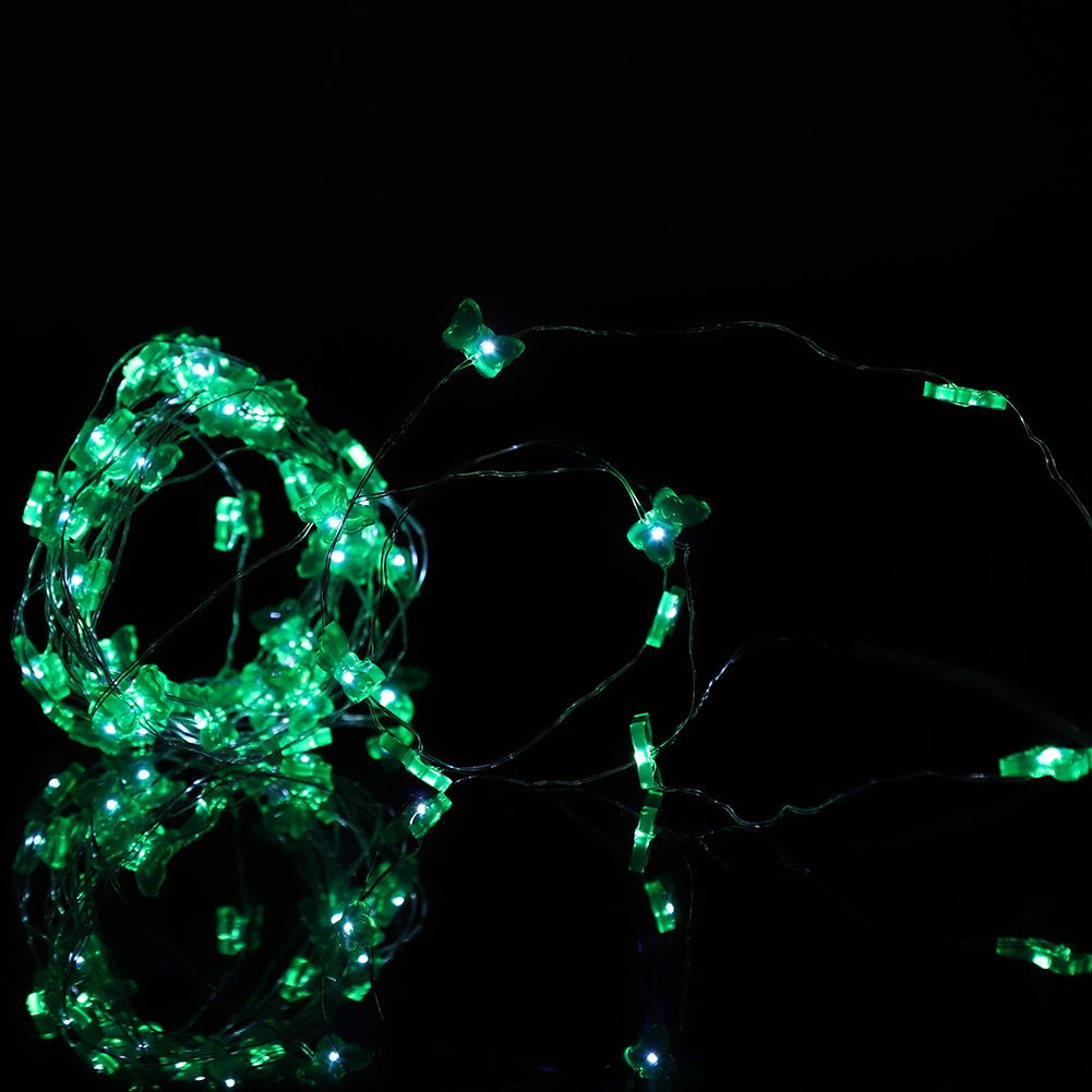 Battery Powered Butterfly Type 50LED String Light Wedding Party Garden Hanging view 13