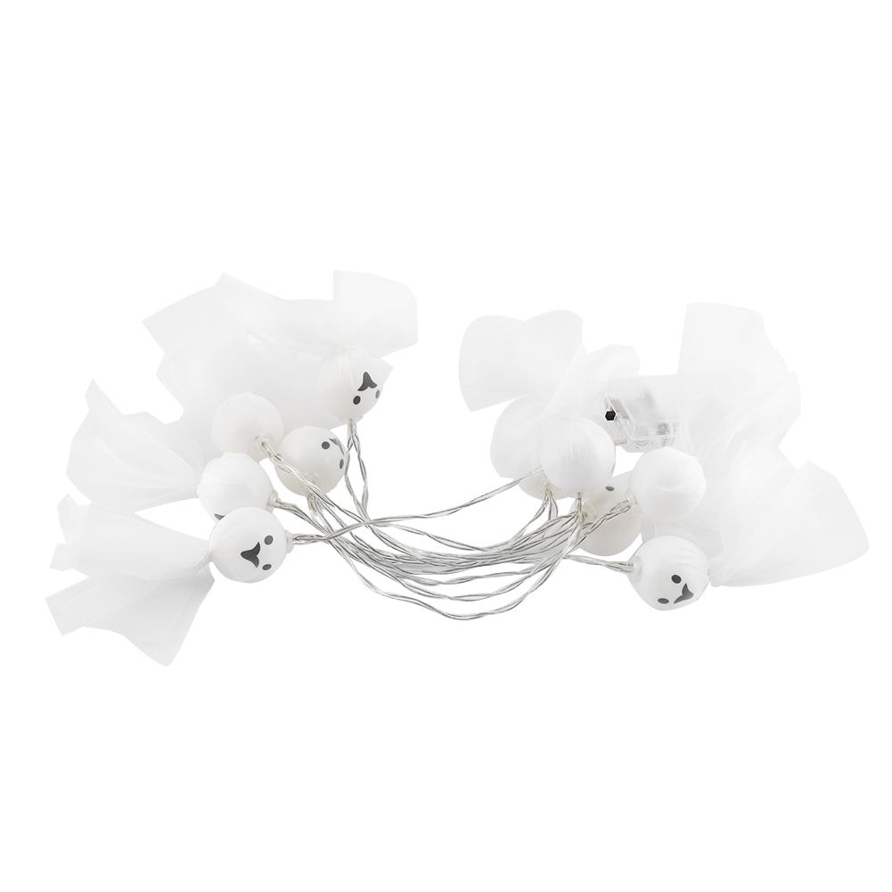 1.5M 10 LED Ghost Elf Grimace Fairy Lights String Halloween Party Props view 2