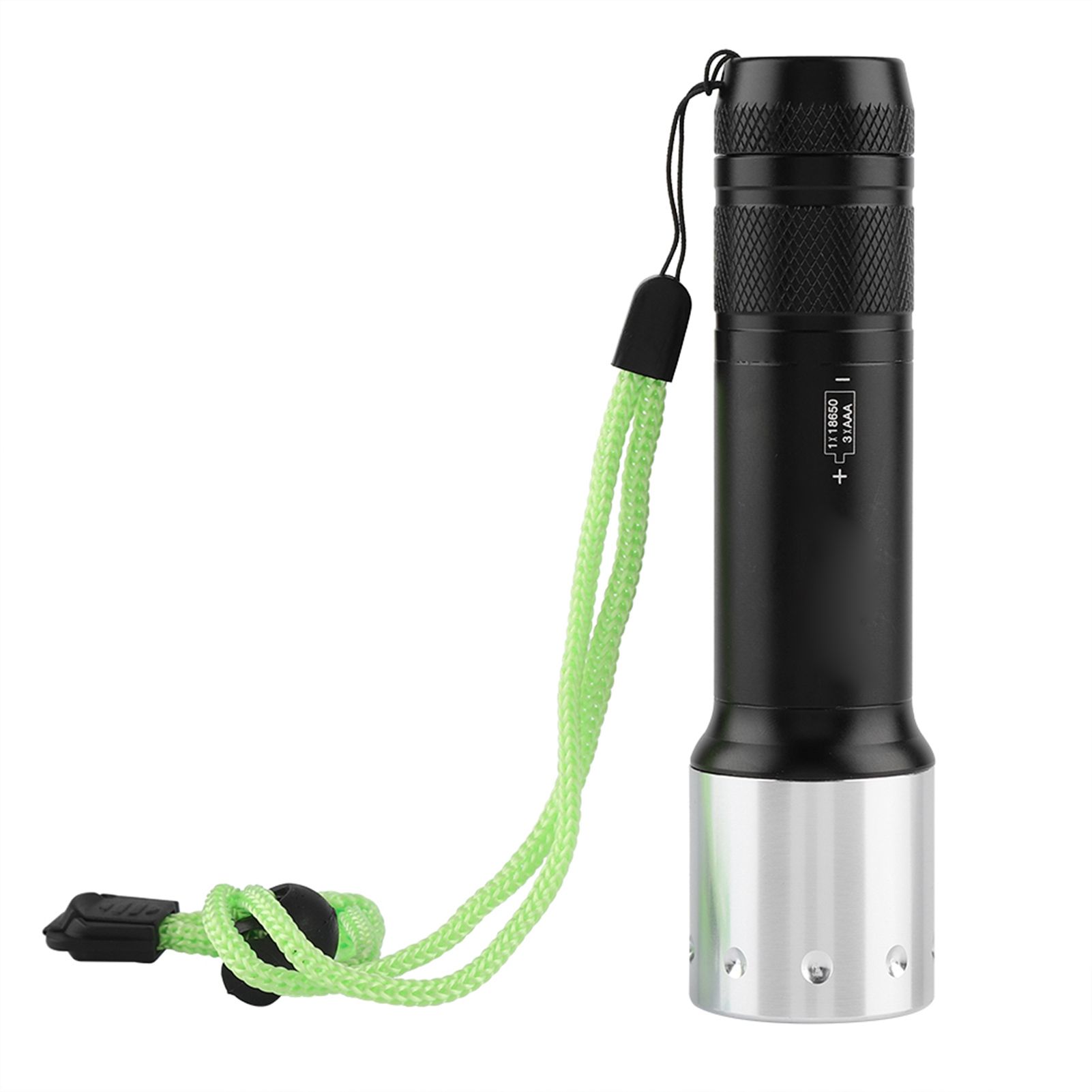 Aluminum Alloy Portable LED Waterproof Diving Flashlight Torch Outdoor 3 Modes