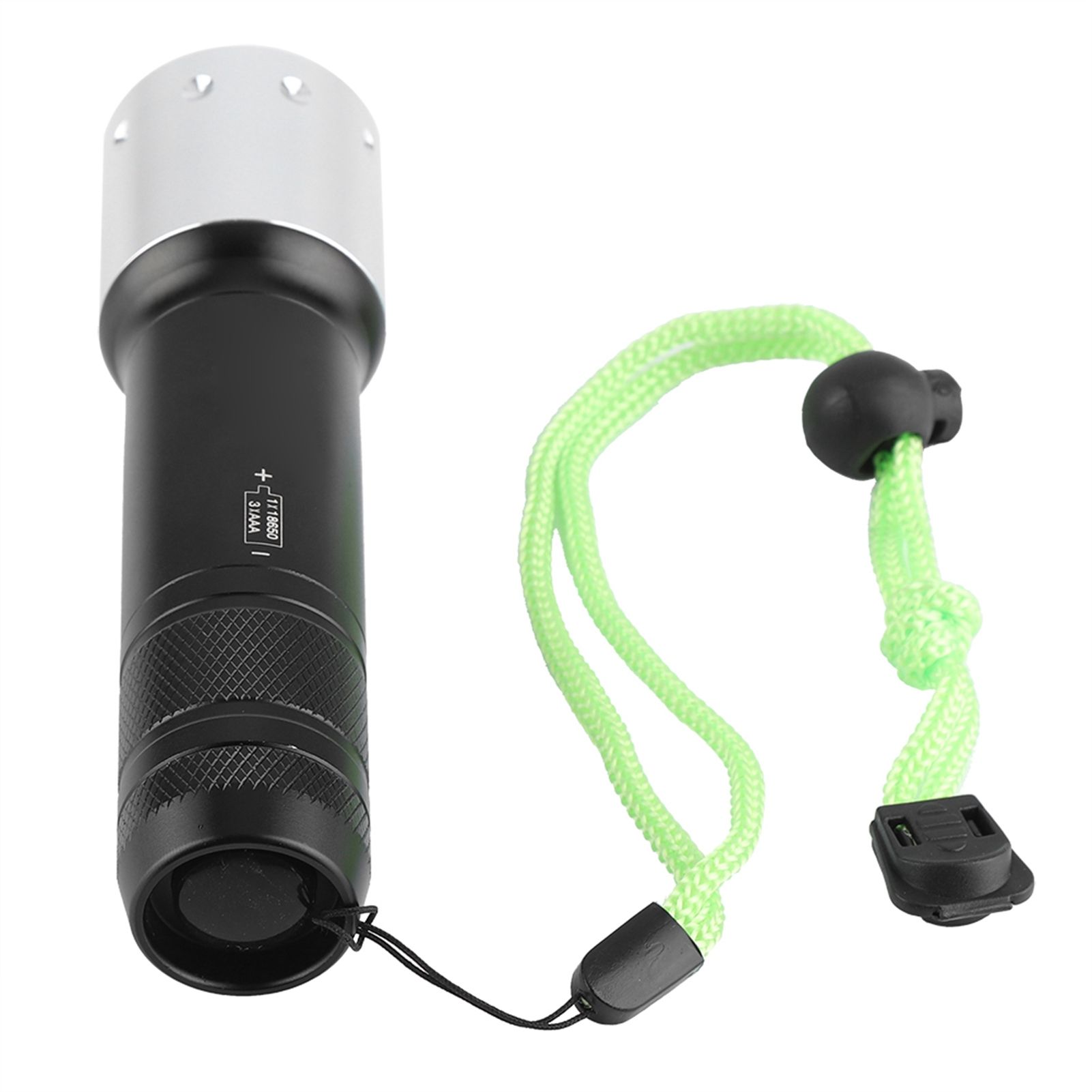 Aluminum Alloy Portable LED Waterproof Diving Flashlight Torch Outdoor 3 Modes view 5