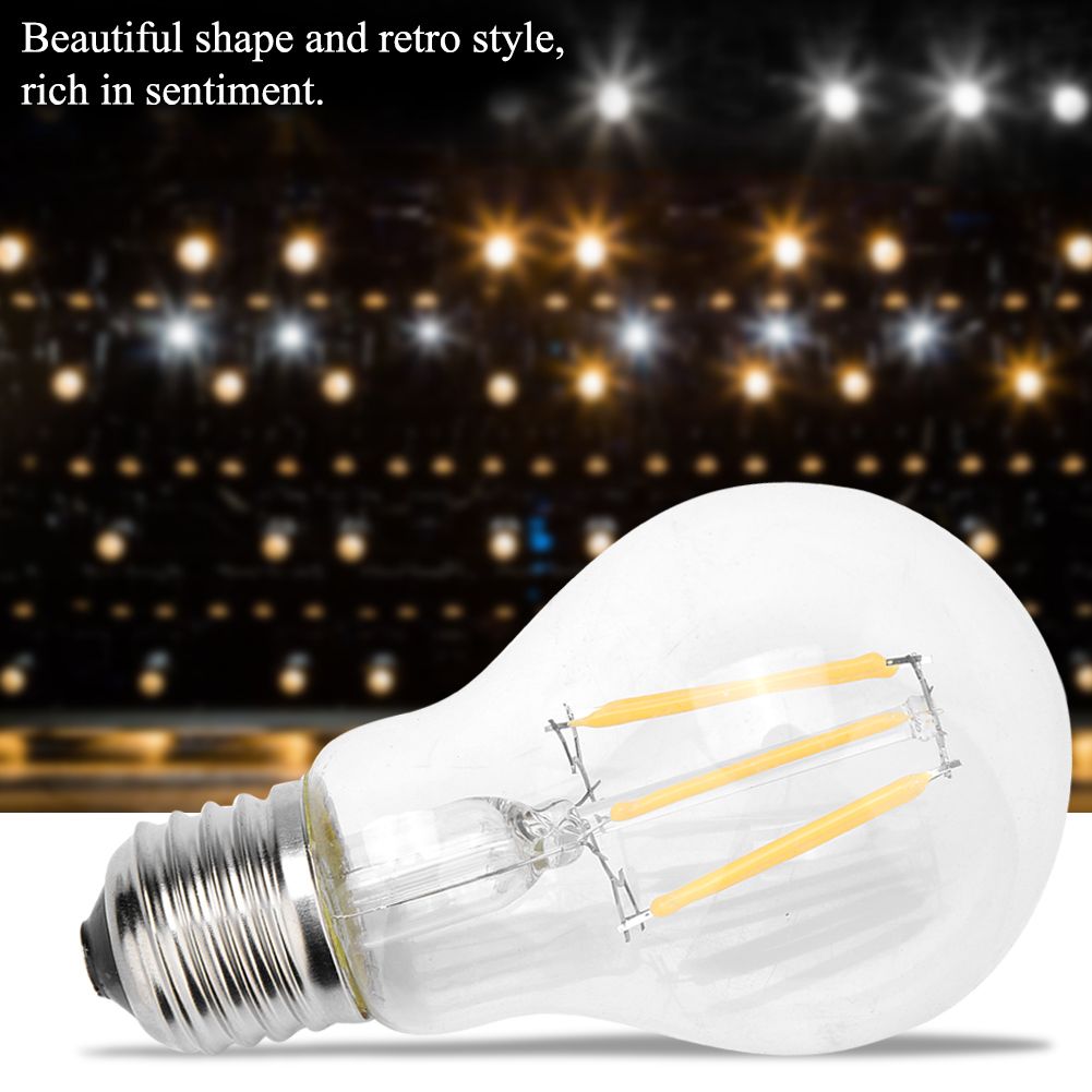 E27 220V 6W Warm Undimmable Filament Light Bulb for Restaurant Cafe Bar view 11