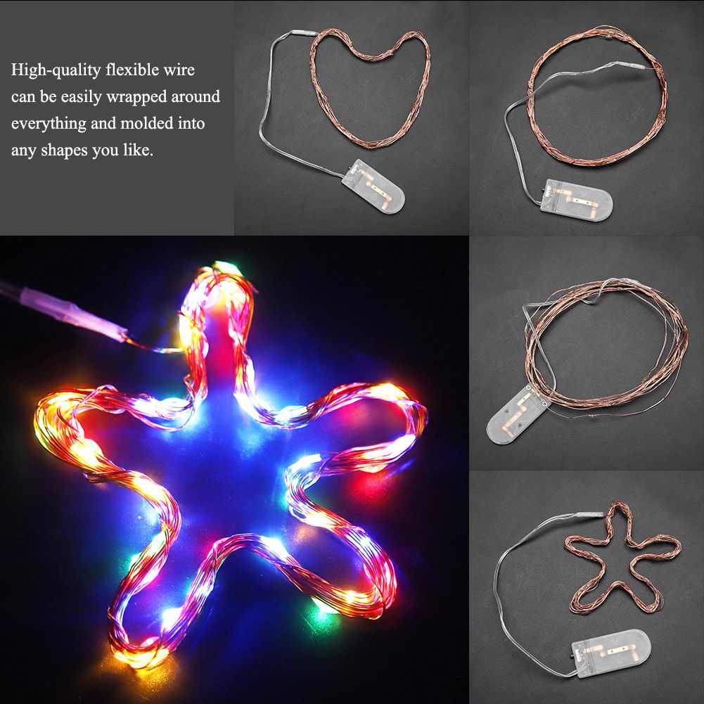 3m 30LEDs Copper Wire Battery Powered String Fairy Light Xmas Wedding Lamp DIY view 15