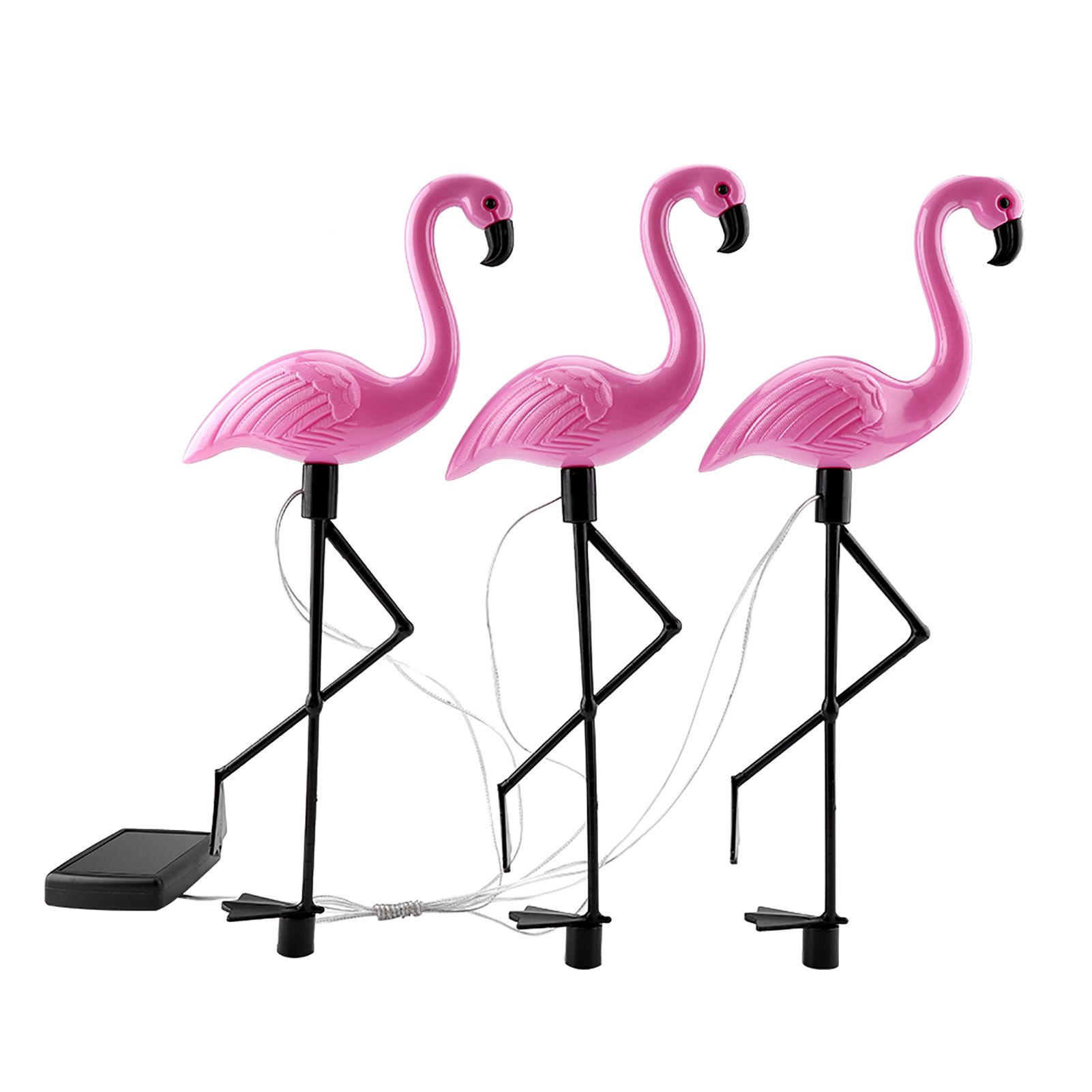 3 In 1 LED Flamingo Solar Power Light for Outdoor Waterproof Yard Garden Lawn Lamp view 2