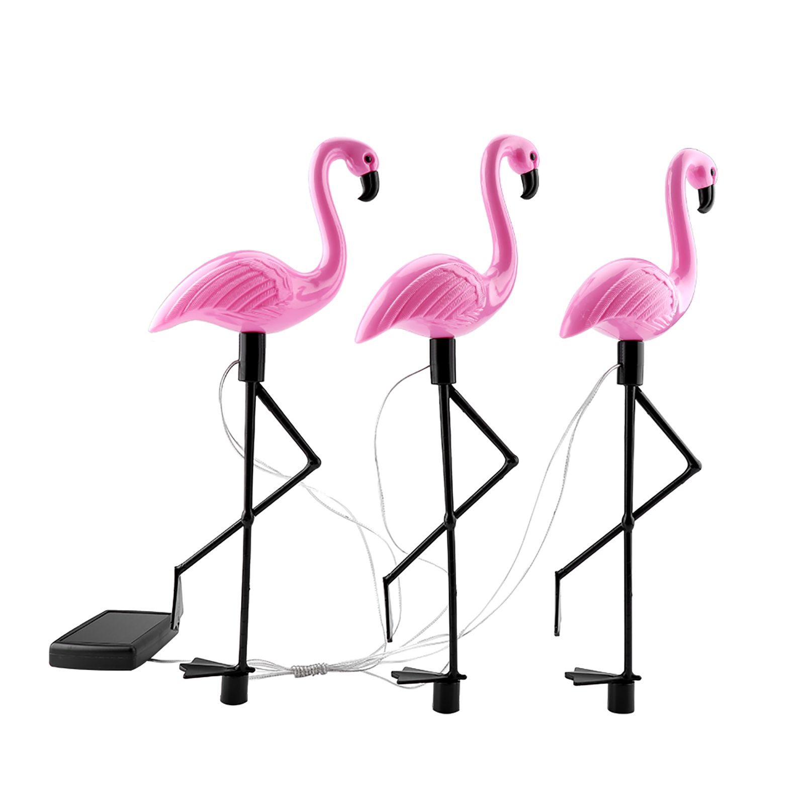 3 In 1 LED Flamingo Solar Power Light for Outdoor Waterproof Yard Garden Lawn Lamp view 3