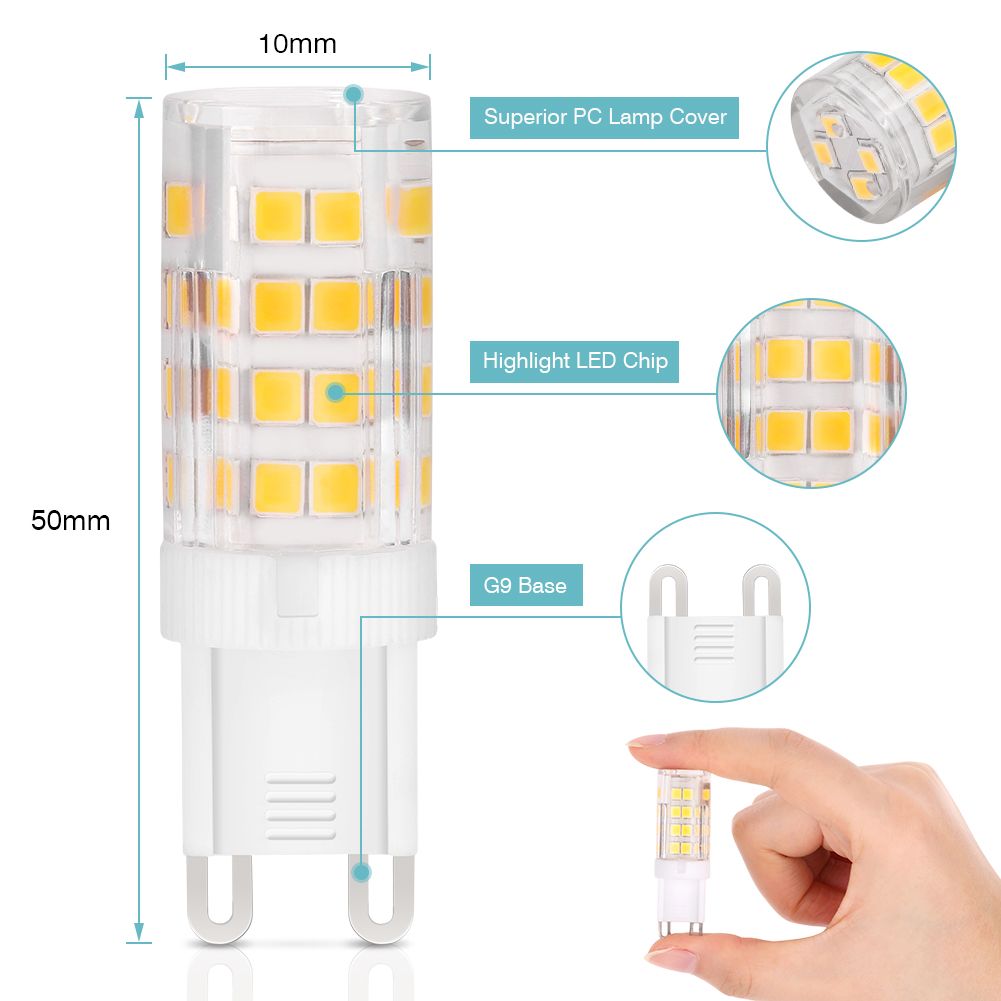 FBA Warm White No stroboscopic 5W G9 Corn Bulb Ceramic Highlight (6 Pack) view 7