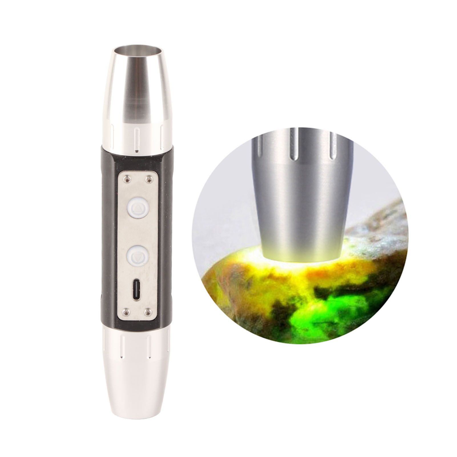 DX6 USB Rechargeable 6 Lights Expert Jade Flashlight Bright Torch for Jewelry view 11