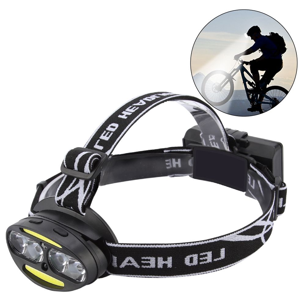 Outdoor Night COB T6 LED Head Light Induction Searchlight Adjustable Headband view 5