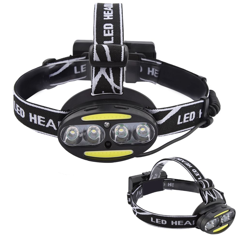 Outdoor Night COB T6 LED Head Light Induction Searchlight Adjustable Headband view 7