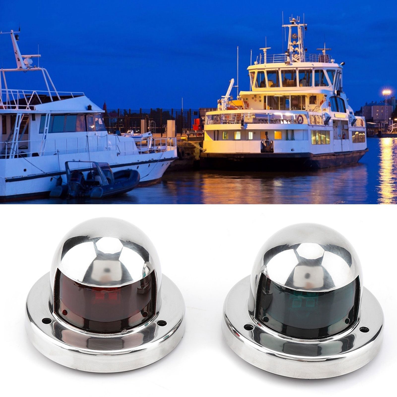 Boat Navigation 12V Marine Yacht Light LED Bow Side Lights Pontoons Sailing view 8