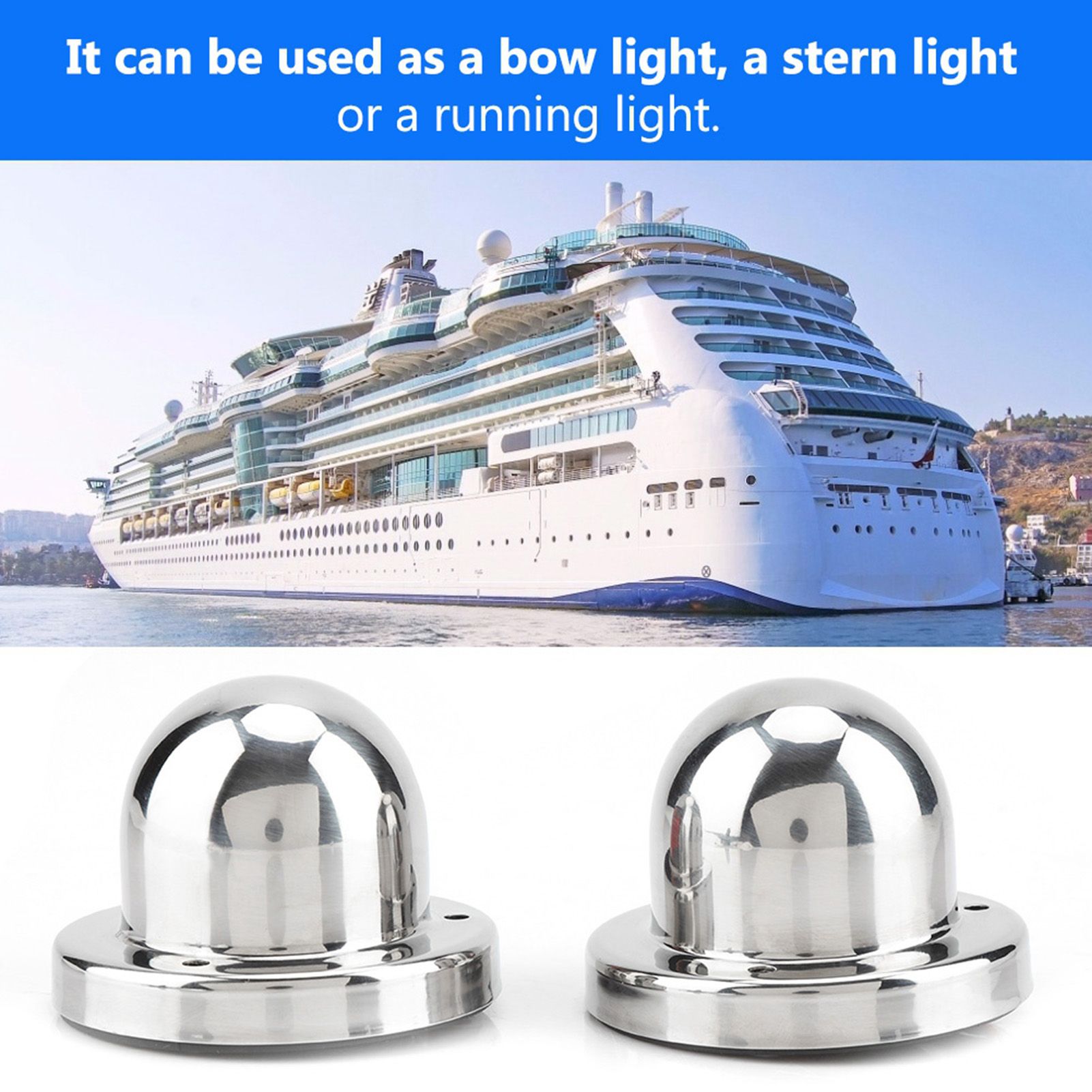 Boat Navigation 12V Marine Yacht Light LED Bow Side Lights Pontoons Sailing view 9