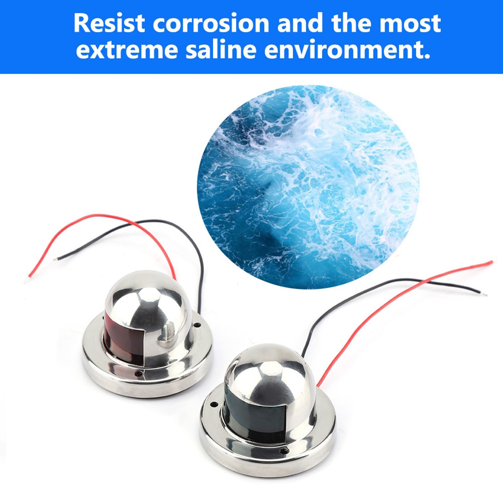 Boat Navigation 12V Marine Yacht Light LED Bow Side Lights Pontoons Sailing view 11