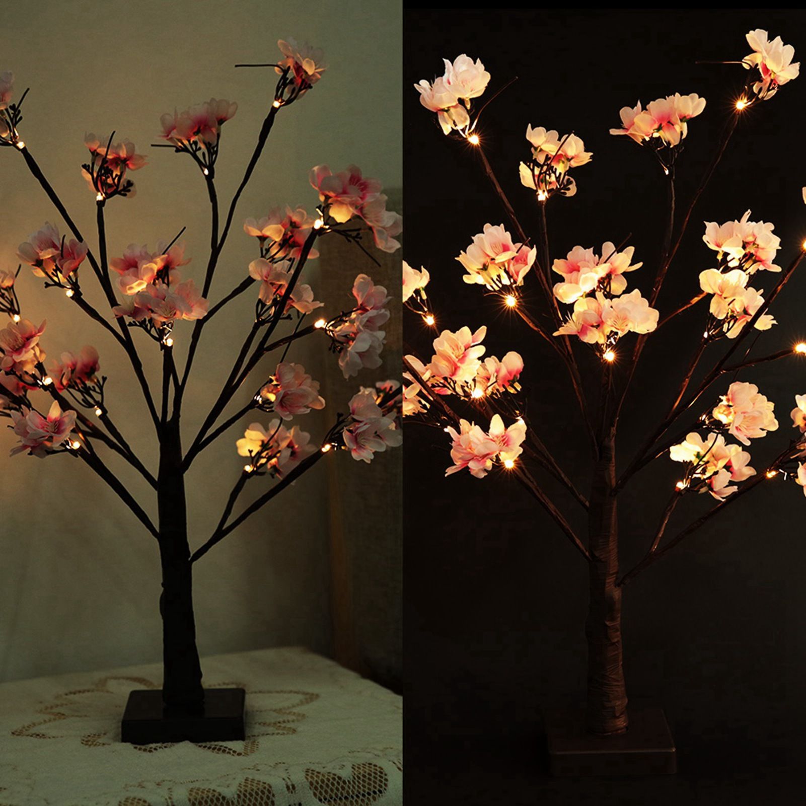 Indoor 24pcs LED Cherry Tree Shape Lamp Home Party Decor Light view 5