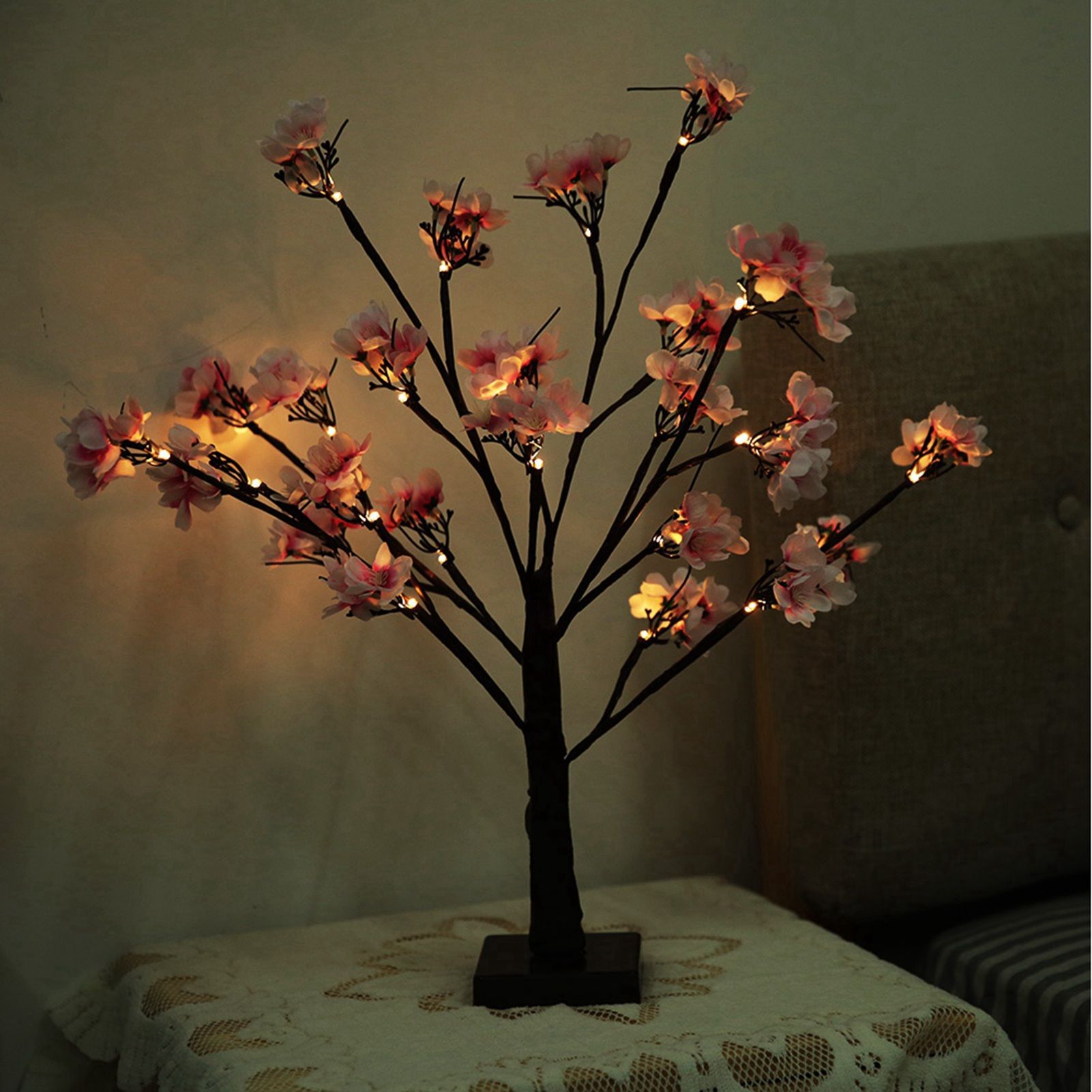Indoor 24pcs LED Cherry Tree Shape Lamp Home Party Decor Light view 9
