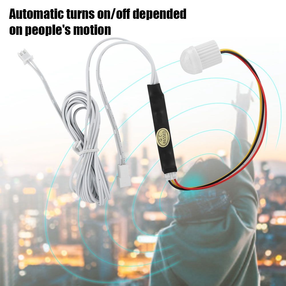 DC5-24V 1.5A Mini Adjustable Infrared Sensor Human Body Induction Switch for Light view 7