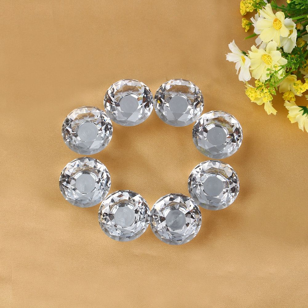 8Pcs 40mm Diamond Shape Cabinet Knob Drawer Pull for Cupboard Kitchen and view 11