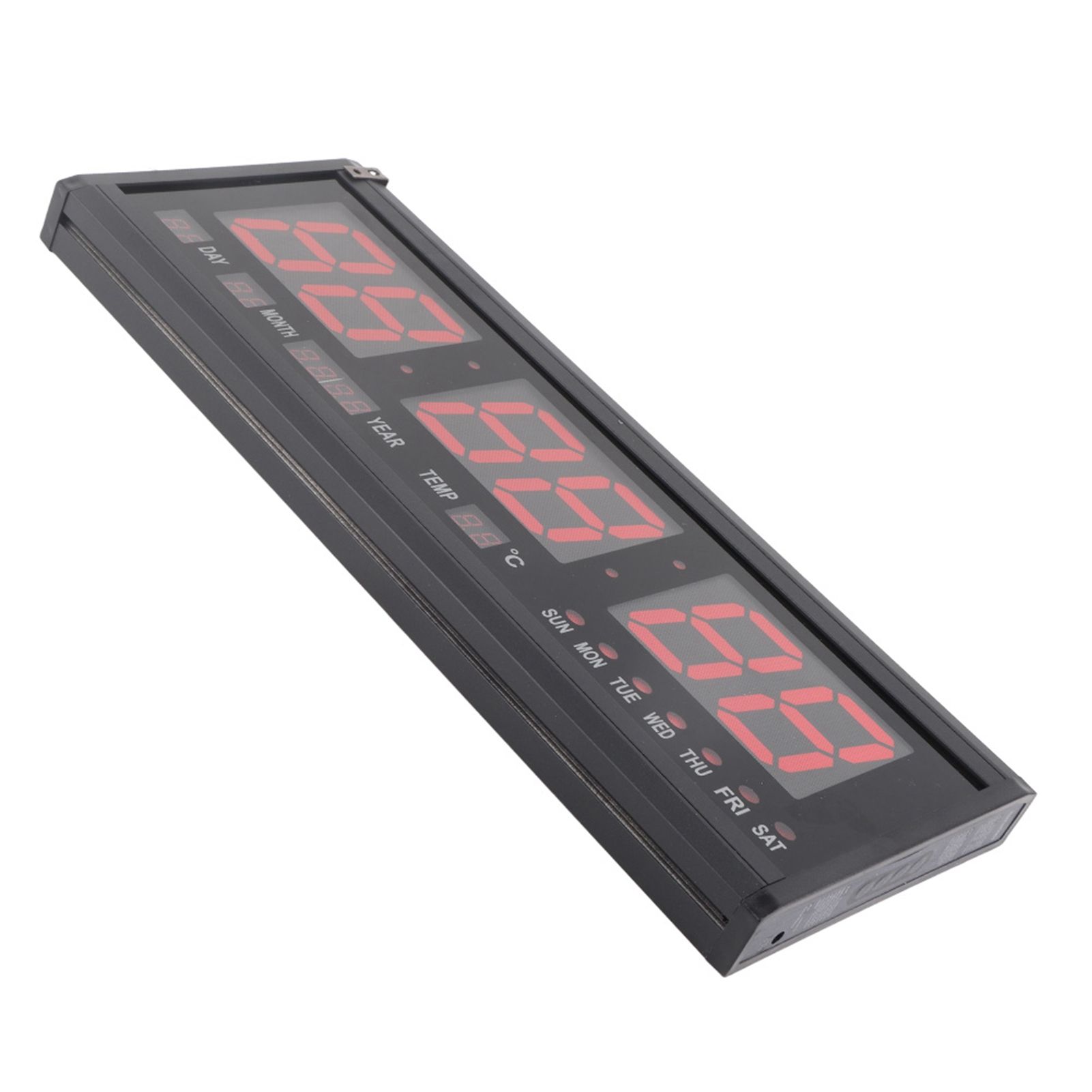 Digital Wall Clock LED Time Calendar Temperature Desk Table Clocks Home Supplies view 4