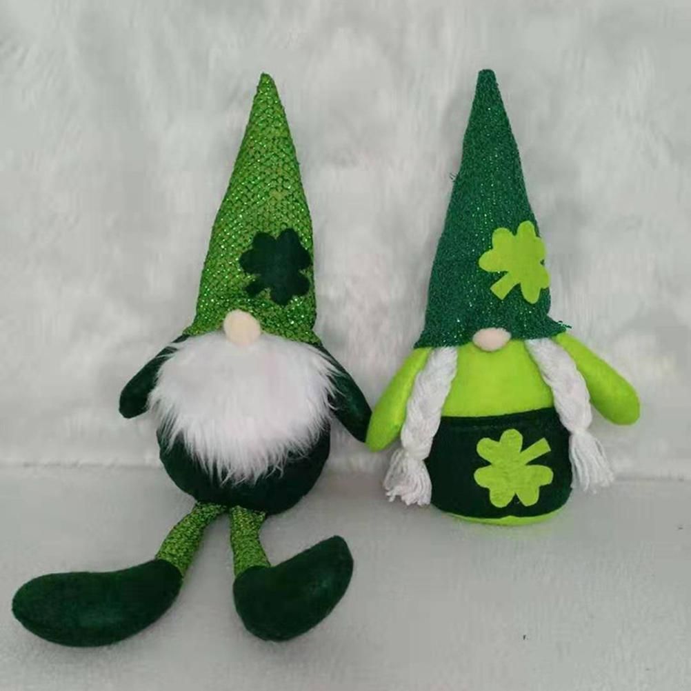 Plush Doll St. Patricks Day Decorations Faceless Doll Decoration Holiday Ornaments view 4
