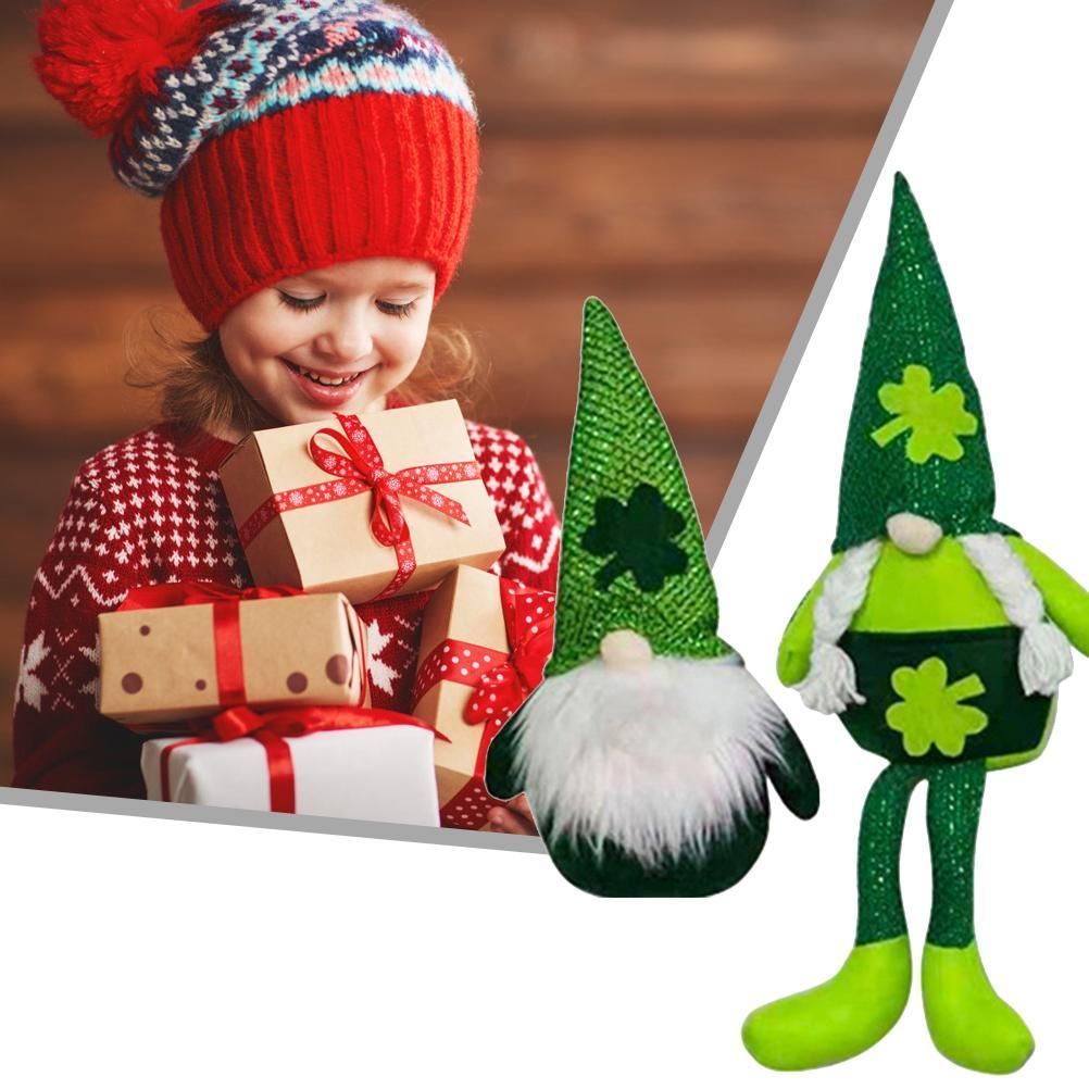 Plush Doll St. Patricks Day Decorations Faceless Doll Decoration Holiday Ornaments view 3