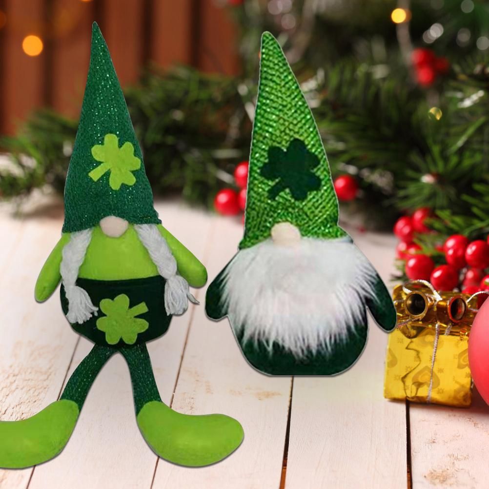 Plush Doll St. Patricks Day Decorations Faceless Doll Decoration Holiday Ornaments view 5