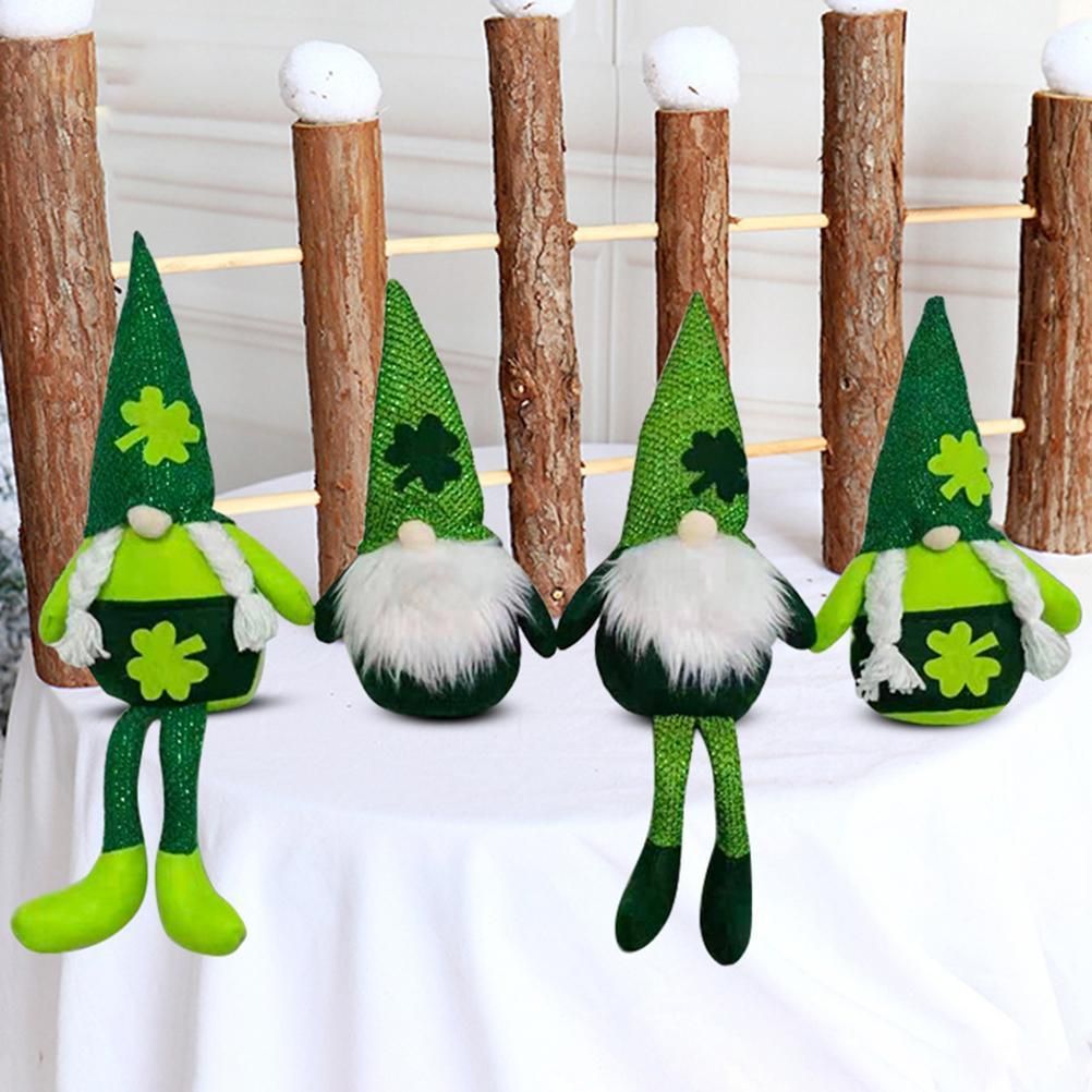 Plush Doll St. Patricks Day Decorations Faceless Doll Decoration Holiday Ornaments view 7