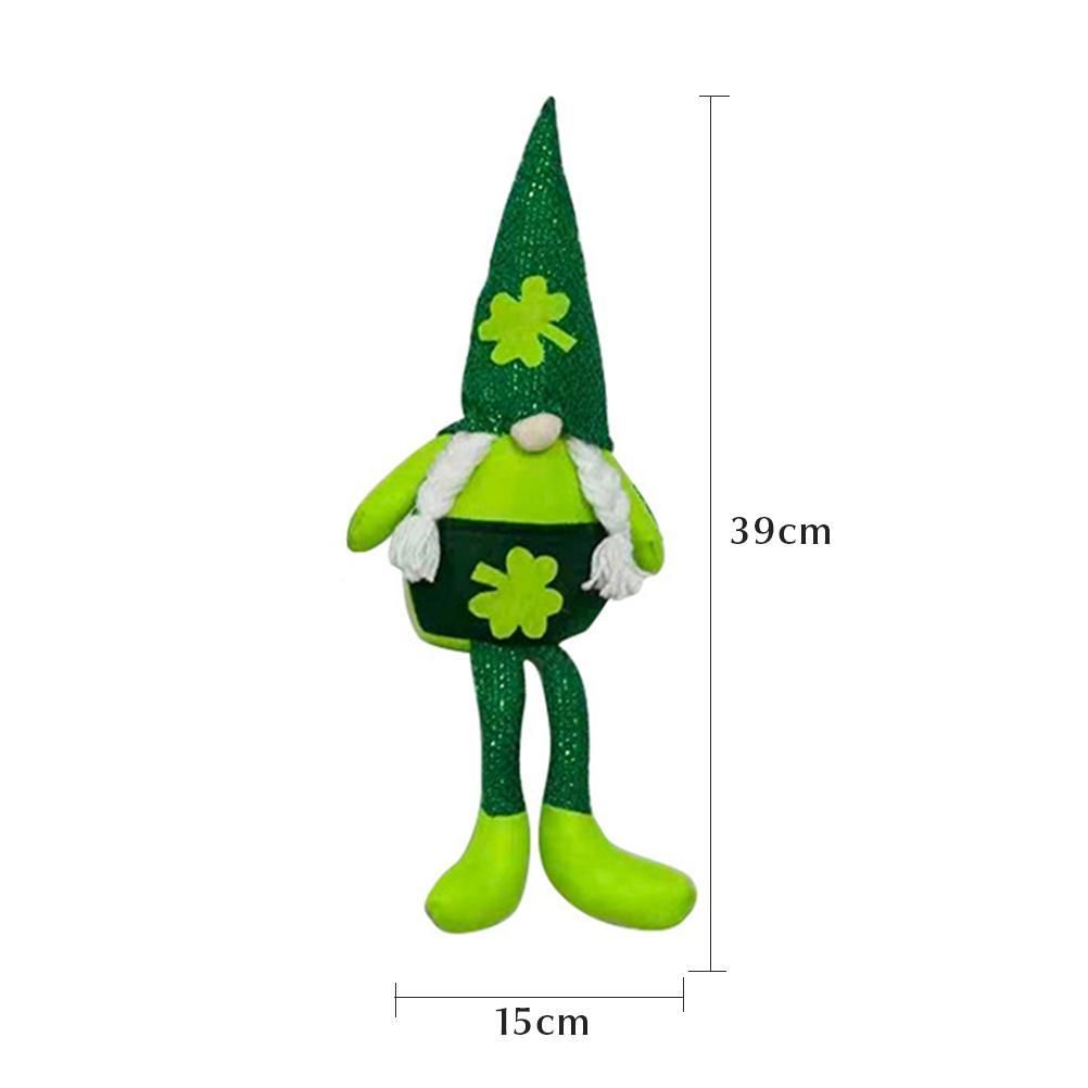 Plush Doll St. Patricks Day Decorations Faceless Doll Decoration Holiday Ornaments — image 1
