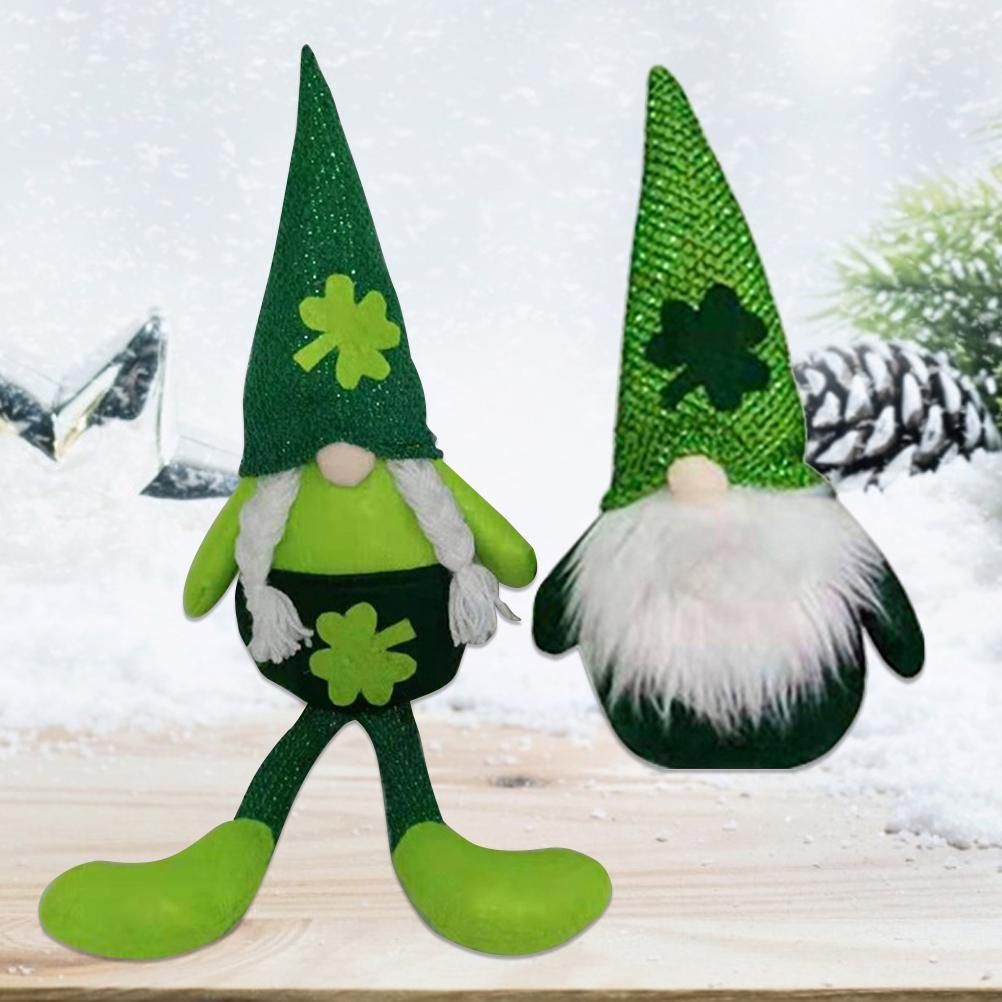 Plush Doll St. Patricks Day Decorations Faceless Doll Decoration Holiday Ornaments view 4
