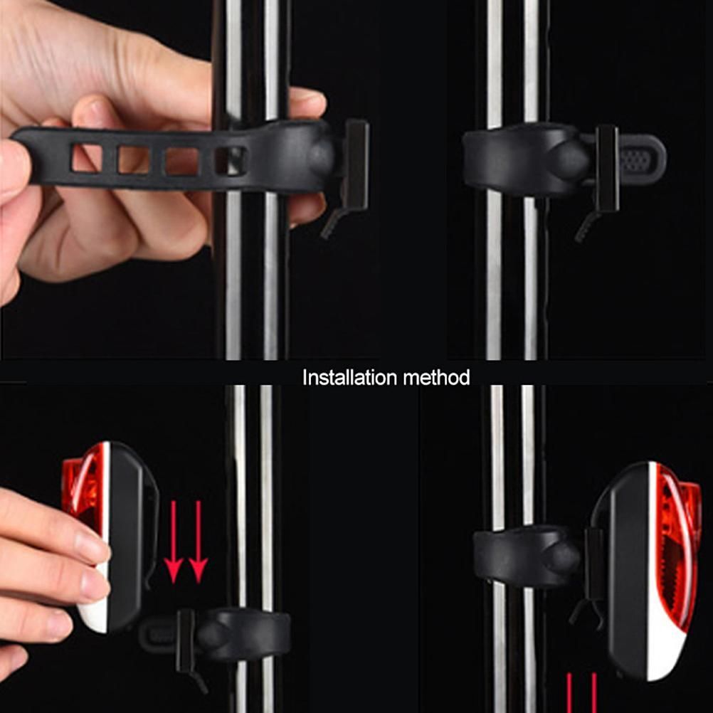 Tail Light USB Charging Safety Warning Light Mountain Bike Light Night Riding view 6