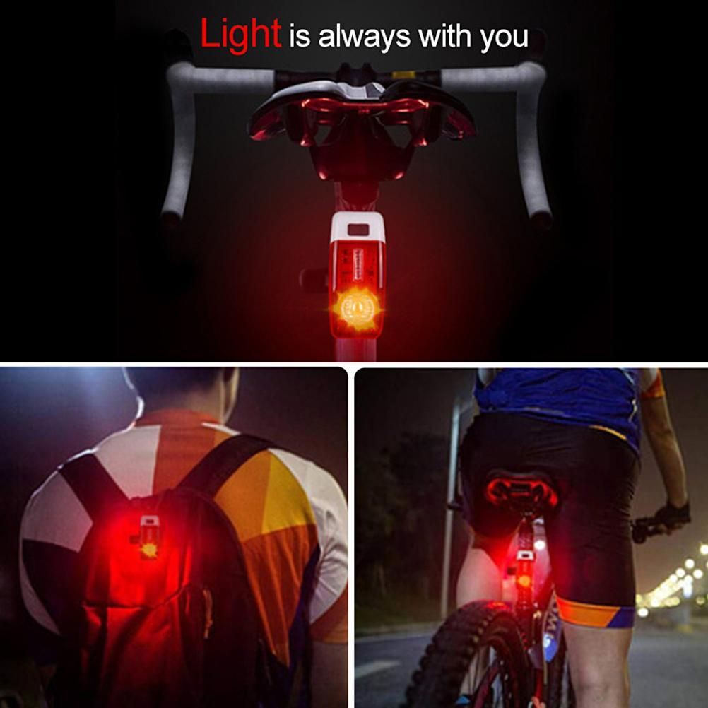 Tail Light USB Charging Safety Warning Light Mountain Bike Light Night Riding view 7