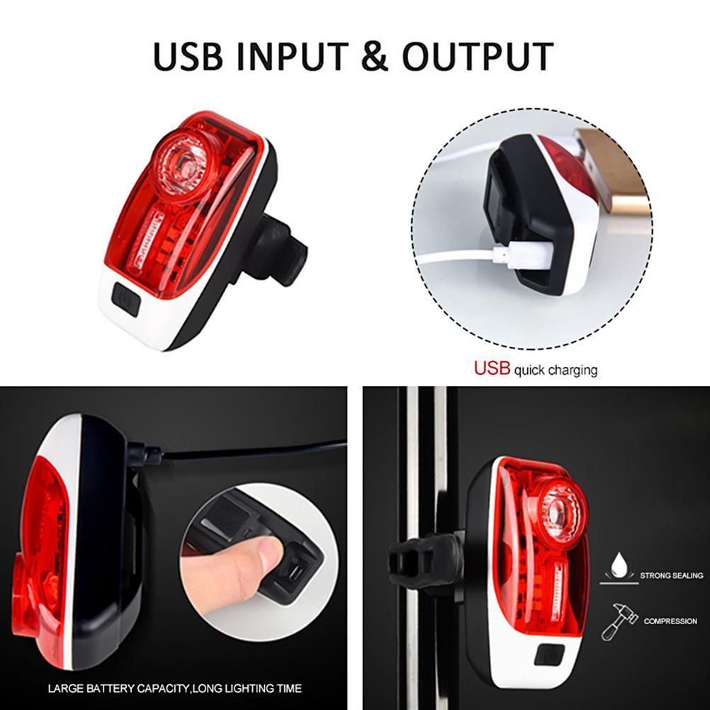 Tail Light USB Charging Safety Warning Light Mountain Bike Light Night Riding view 9
