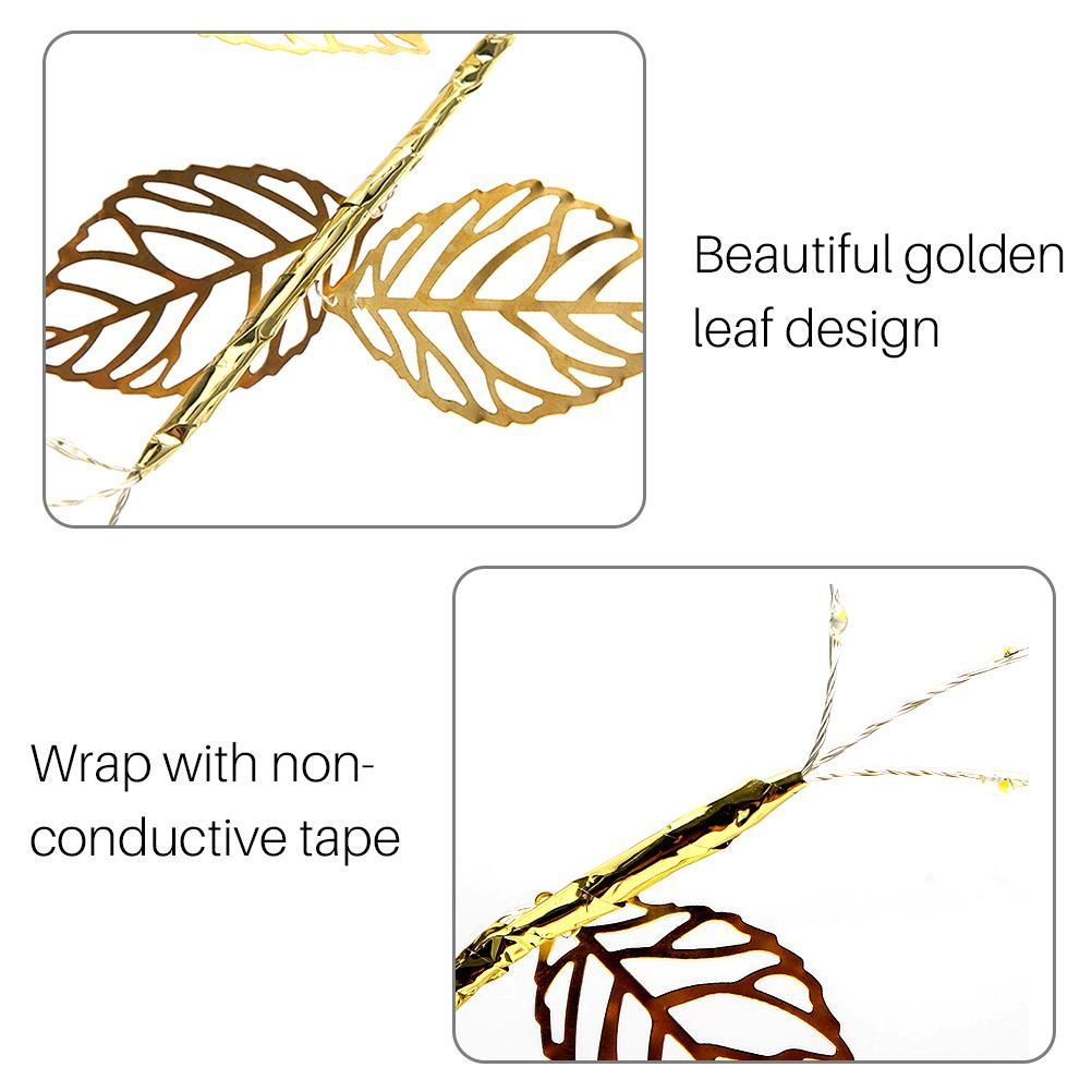 Tabletop Bonsai Tree Light Copper Wire LED Tree Lamp with Leaves Table Lamp view 5