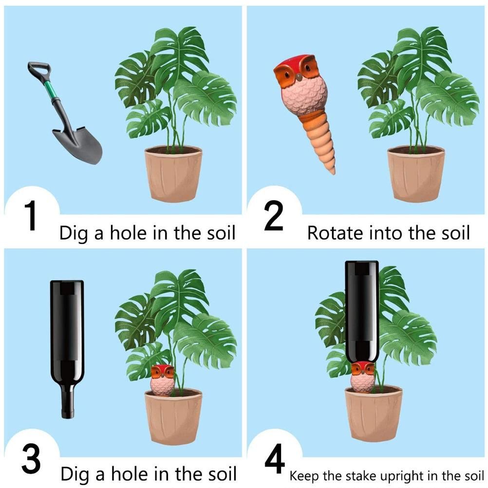 Plant Self Watering Device Owl Shaped Automatic Drips Irrigation Equipment view 6