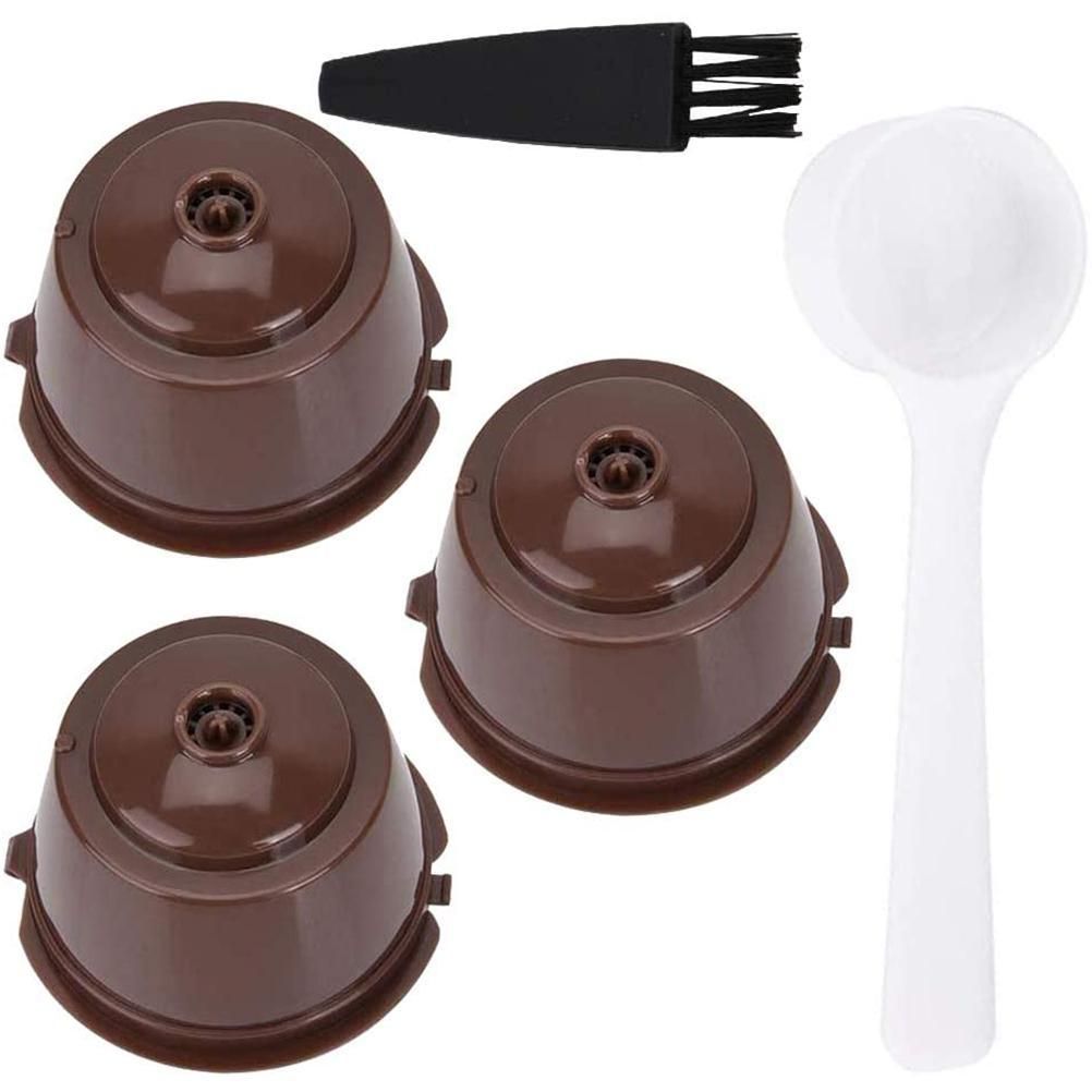 3Pcs Reusable Coffee Capsule Refillable Capsules Plastic Reusable Capsules view 2