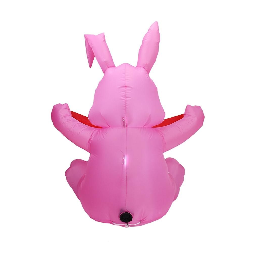 1.5M Inflatable Easter Bunny Doll Toy LED Night Light Figure Blow Up Yard Lawn view 4