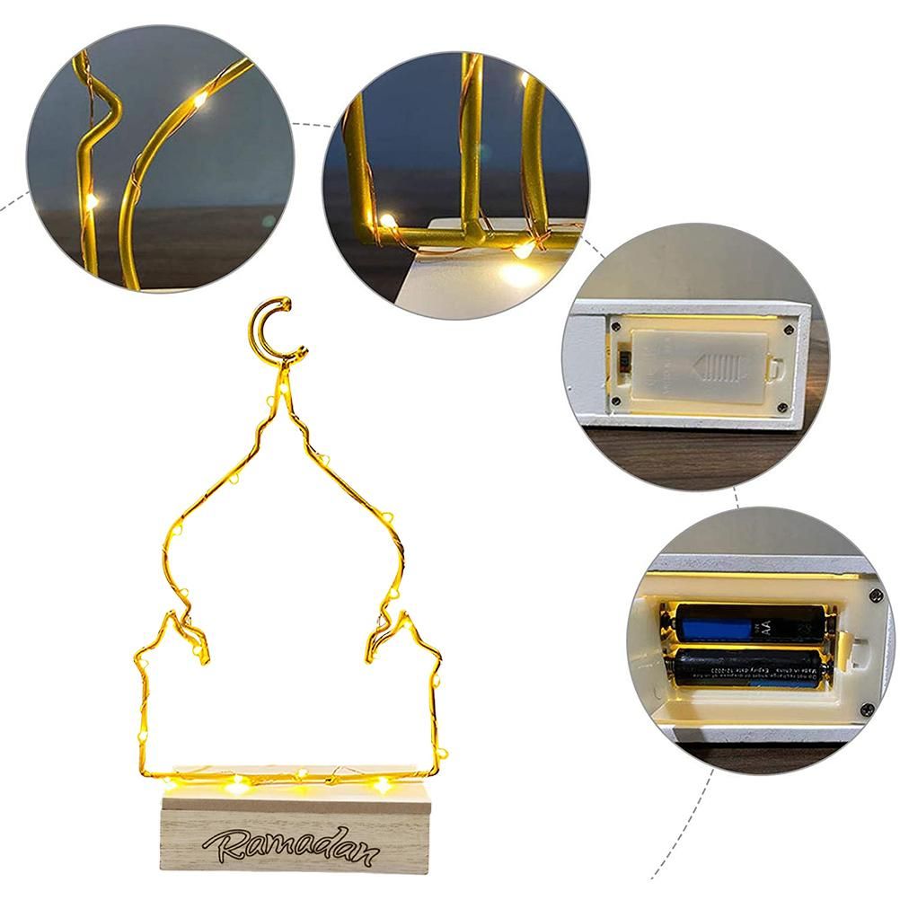 LED Eid Moonlight Lamp Ramadan Mubarak Decorative Lights Multipurpose Durable view 3
