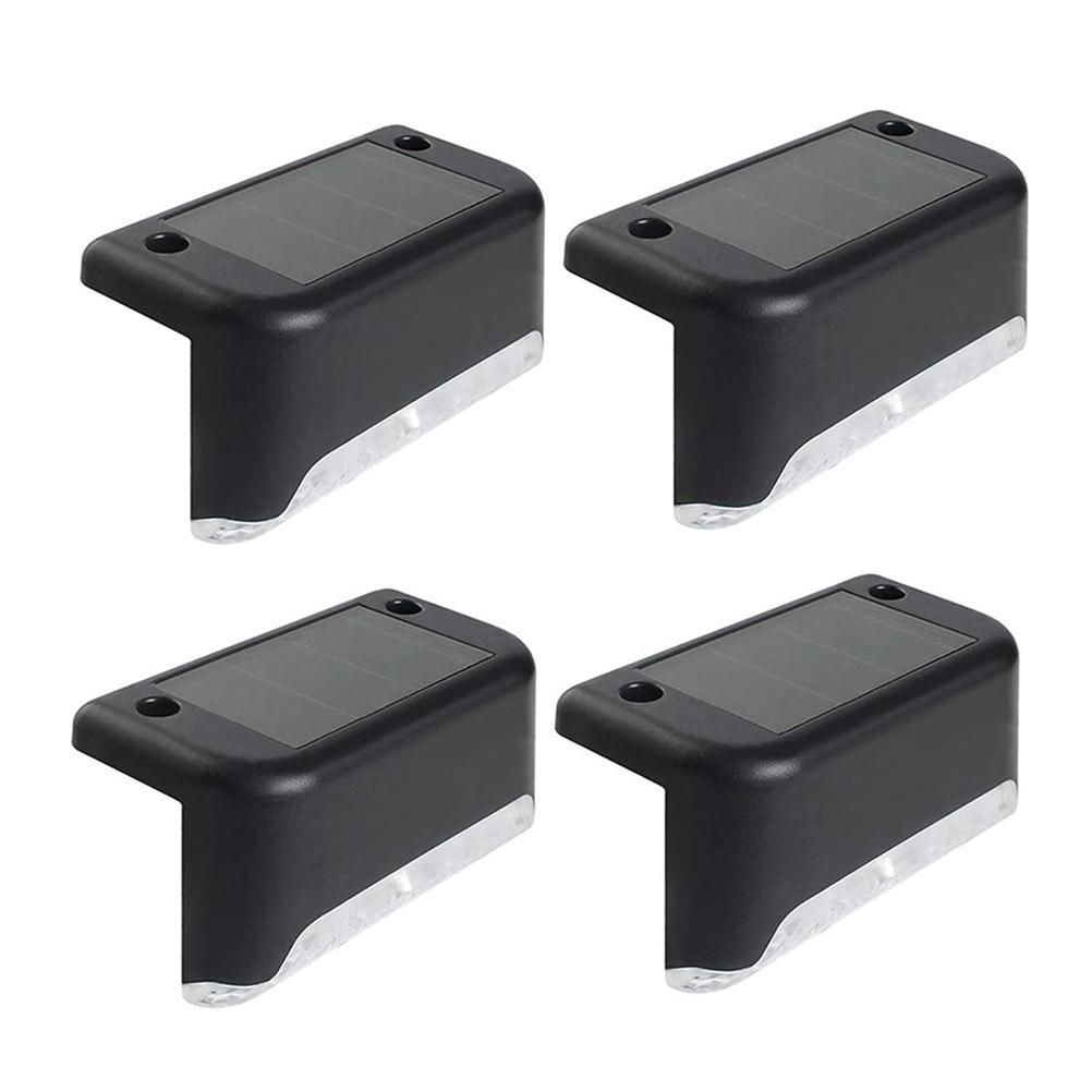 Outdoor Solar Deck Lights Solar Step Lights Waterproof Led Solar Lights White view 2