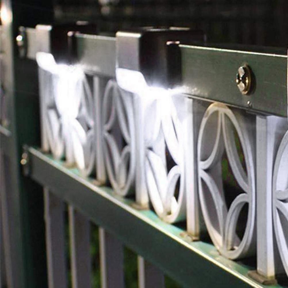 Outdoor Solar Deck Lights Solar Step Lights Waterproof Led Solar Lights White view 4