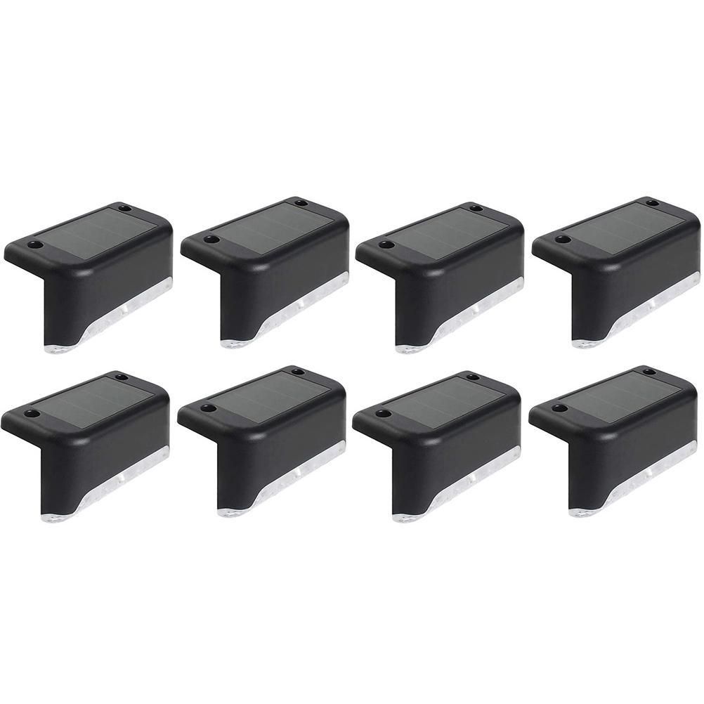 Outdoor Solar Deck Lights Solar Step Lights Waterproof Led Solar Lights White view 2